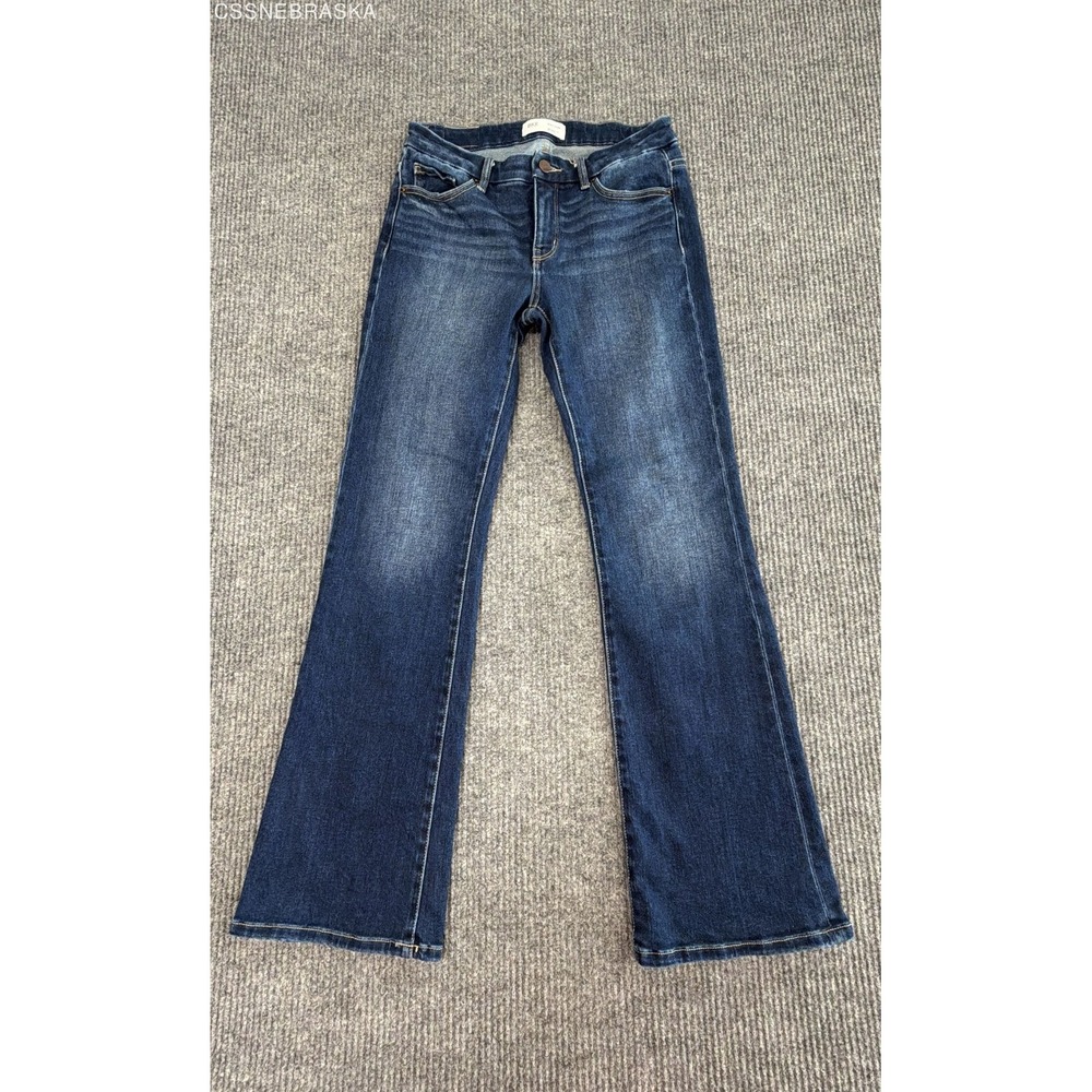 BKE Women's Payton Mid-Rise Bootcut Jeans Dark Wash Denim Size 27x32